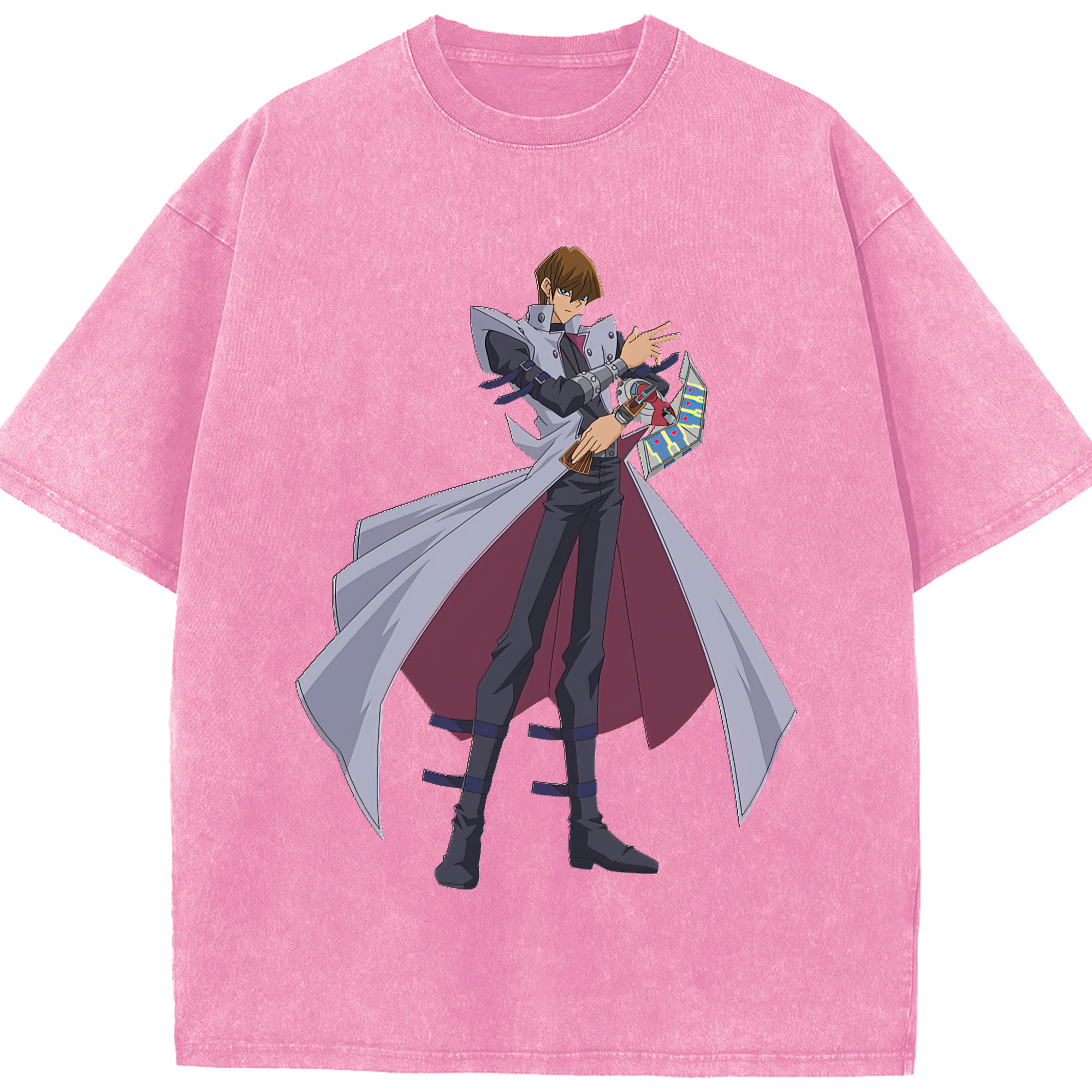 （画像用） 遊☆戯☆王 Yu-Gi-Oh! 綿100% ヴィンテージ風 半袖Tシャツ（フロントプリント）